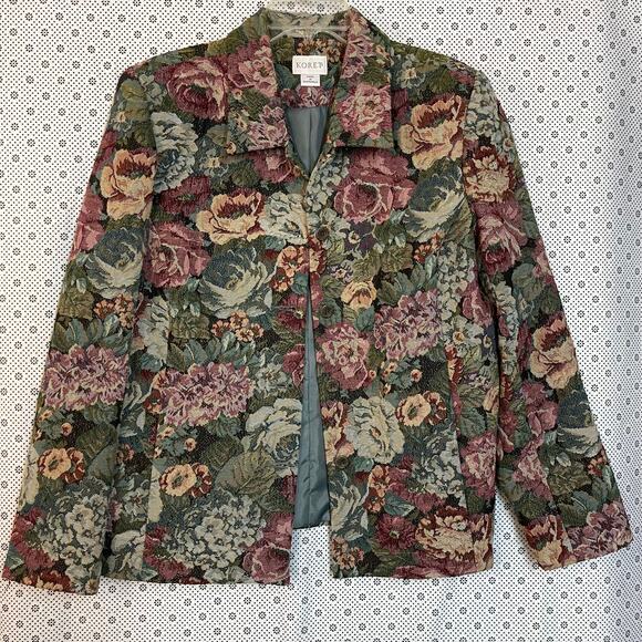 Koret Floral Tapestry Blazer Jacket – Size 16 - Picture 1 of 6
